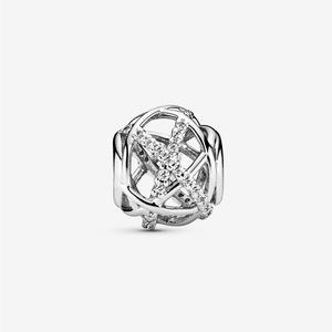 Pandora Sparkling Lines Openwork Charm CZ